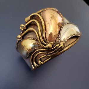 Mixed Metal Wrist Cuff